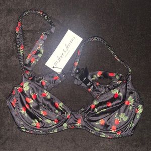 NWT For love and lemons lovesick rose print bra